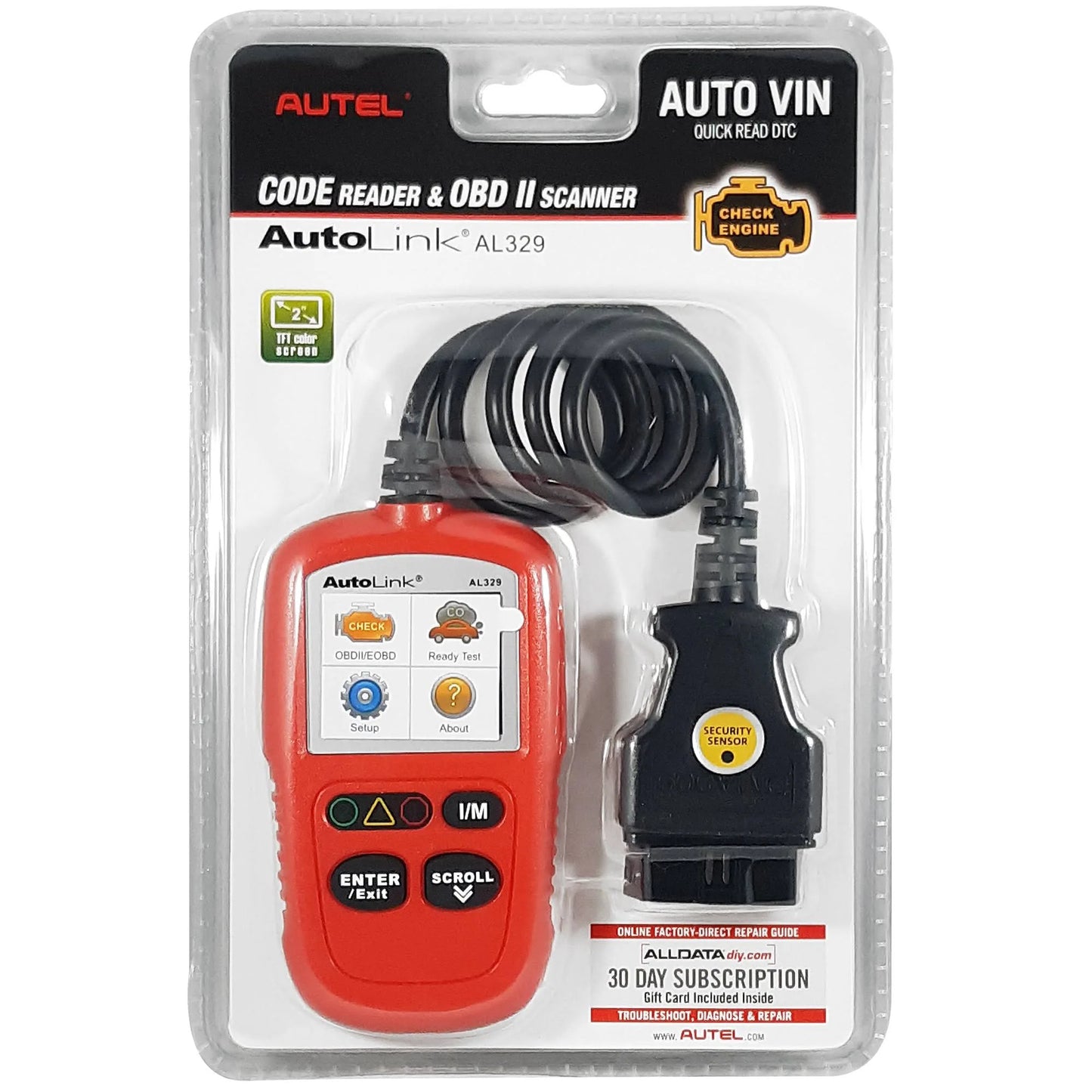 Autel AutoLink AL329 OBDII & CAN Diagnostic Scan Tool